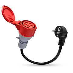 Schuko auf 5-Polig CEE Adapter 32A/16A Kupplung Steckdose