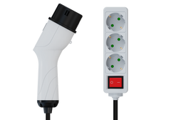 Fahrzeug zu Last V2L Adapter für MG und BYD ,Elektrofahrzeug-Entladeadapter 16A Typ 2 auf Schukosteckdose mit 5 Meter Kabel
