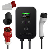 Typ 2 22kW oder 11kW Heimladestation Wallbox 5m/10m Ladekabel mit Ladehalterung CEE 3-Phasen-Stecker für alle EVs und PHEVs