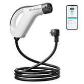 Coolladen Typ 2 Ladekabel Schuko mit App, 3.68KW 1-phasig 6-16A Ladekabel Auto Einstellbarer Strom für 3008/508, C5X, DS7, GLA, Q3, X3, ZOE, ID.3, ID.4 und Anderen PHEV/EV