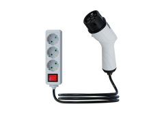 Fahrzeug zu Last V2L Adapter für MG und BYD ,Elektrofahrzeug-Entladeadapter 16A Typ 2 auf Schukosteckdose mit 5 Meter Kabel