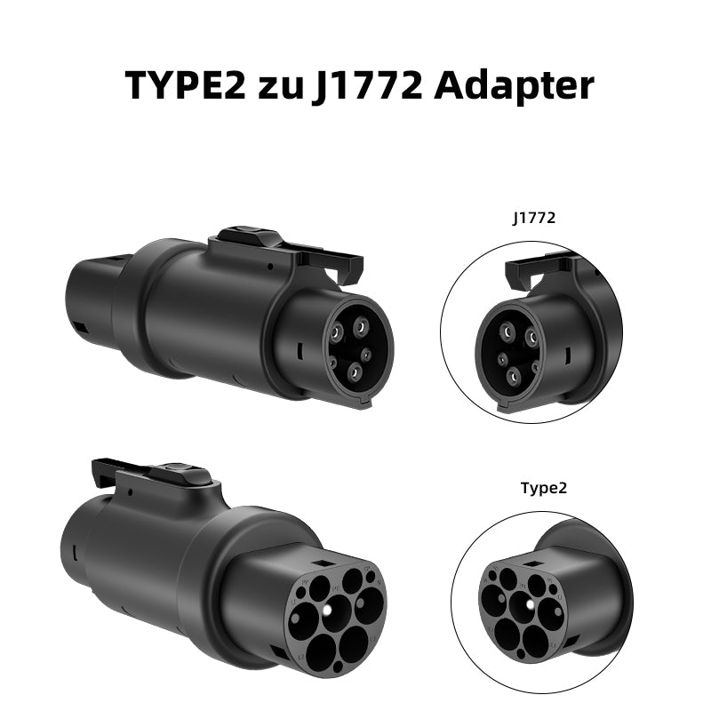 Typ 2 bis J1772 EV-Ladeadapter 16A/32A Ladeanschluss für Elektrofahrzeuge