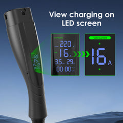 Coolladen 3.6kW Mobiles Wallbox Ladegerät | Typ 2 auf Schuko 16A