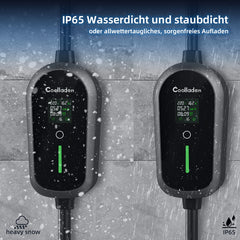 Colladen 7KW tragbares EV-Ladegerät 1 Phase 32A Typ 2 Ladegerät für Elektrofahrzeuge, 8-Stunden-Ladeplan, Ladestation mit einstellbarem Strom und CEE-Stecker