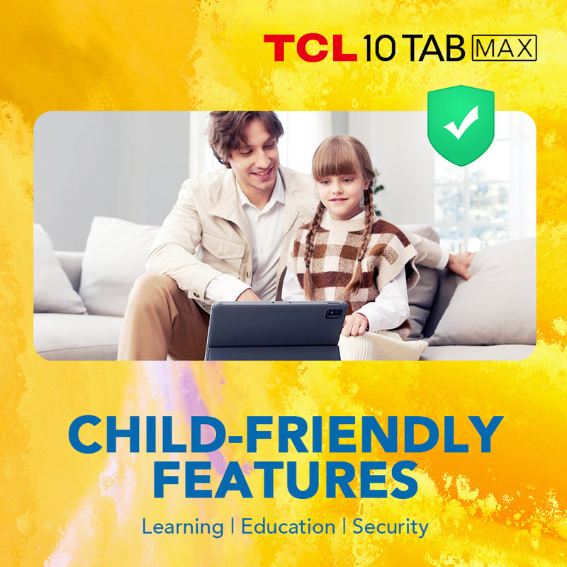 TCL 10 TabMax Tablet 10.36" FHD IPS 15:9 Display 8000mAh Wi-Fi 13MP AF Kamera Office - EU Version
