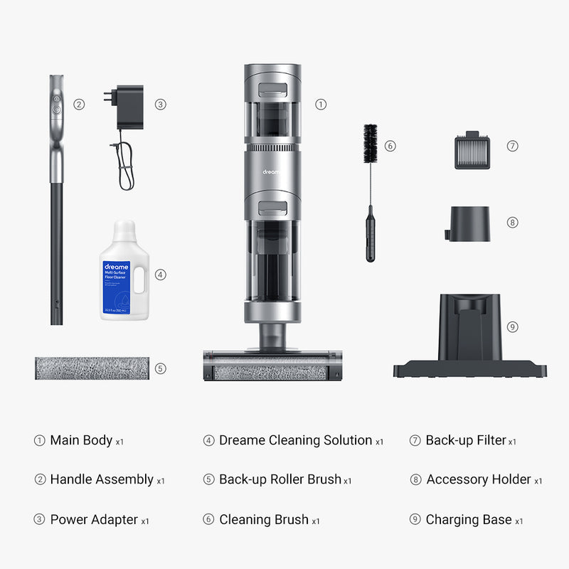 Dreame H11 Max Kabelloser Nass-Trocken-Smart-Staubsauger EU Version - 10000PA Home Handheld Household Messing Self-Cleaning Vacuum LED-Bildschirm