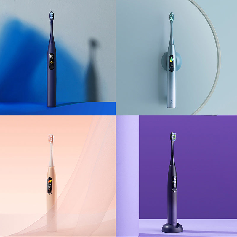 Oclean X Pro Sonic Elektrische Zahnbürste Erwachsene IPX7 2-in-1 Ladegerät Halter Farbe Touchscreen Ultra sonic Automatische Schnellaufladung